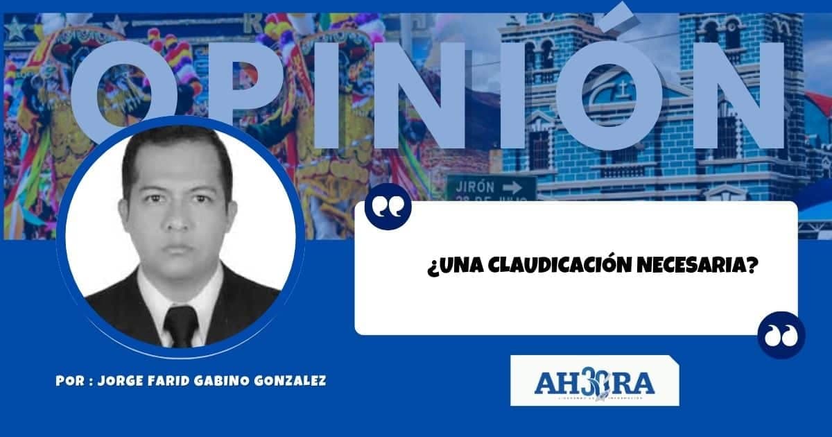 ¿Una claudicación necesaria?