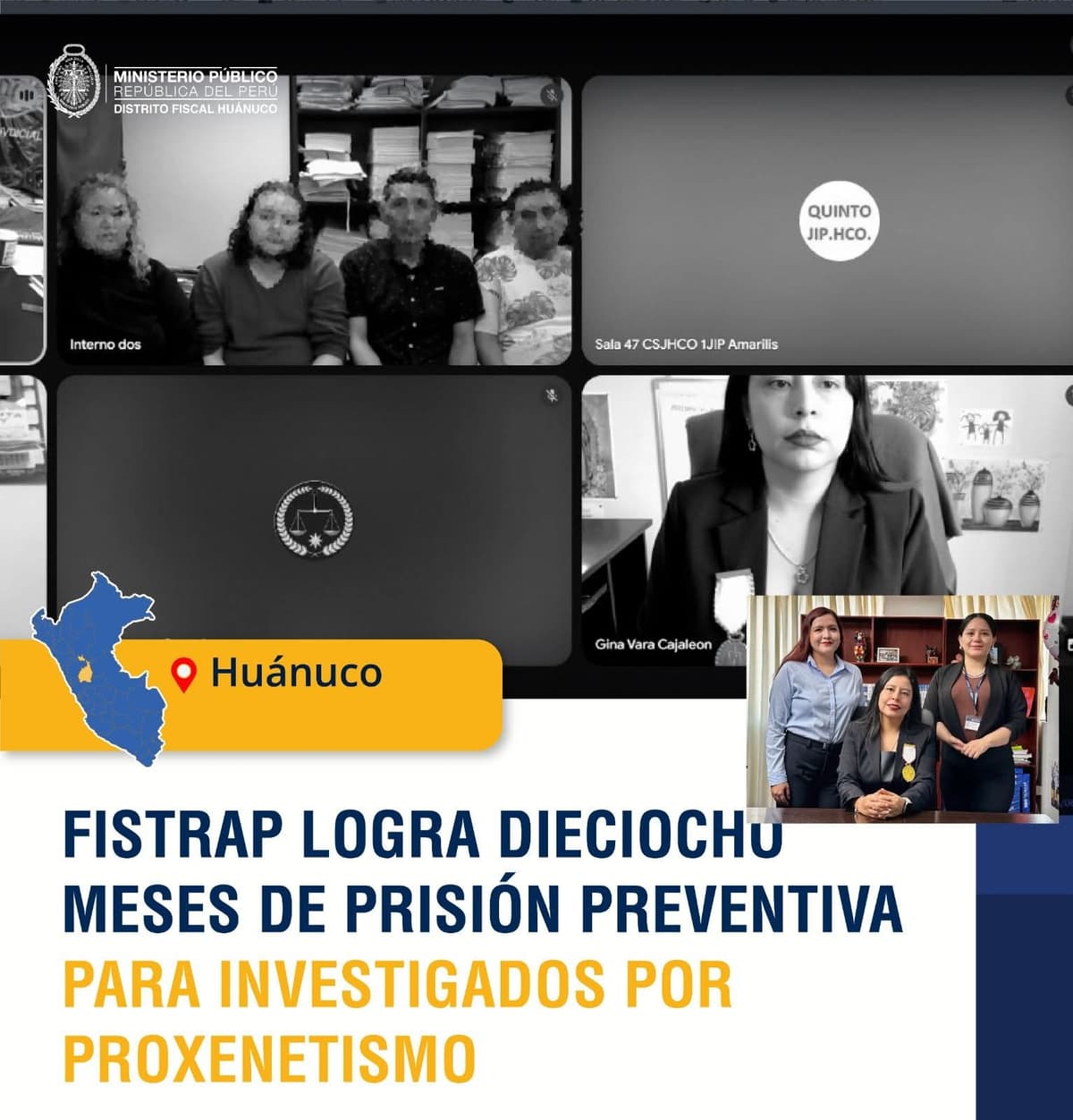 Ordenan prisión preventiva para implicados en lenocinio clandestino “La máquina del sabor”