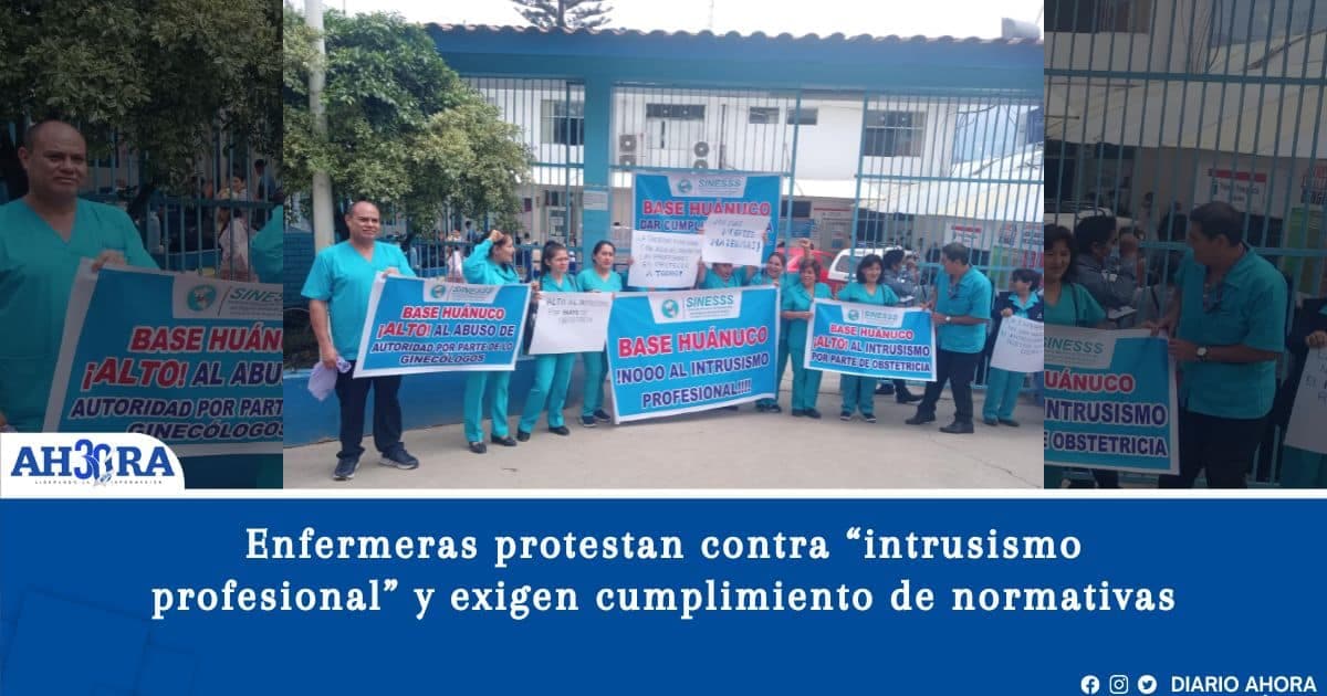 Enfermeras protestan contra “intrusismo profesional” y exigen cumplimiento de normativas