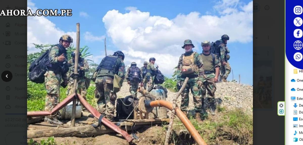 Incautan equipos para minería ilegal valorizados en más de 4 millones de soles