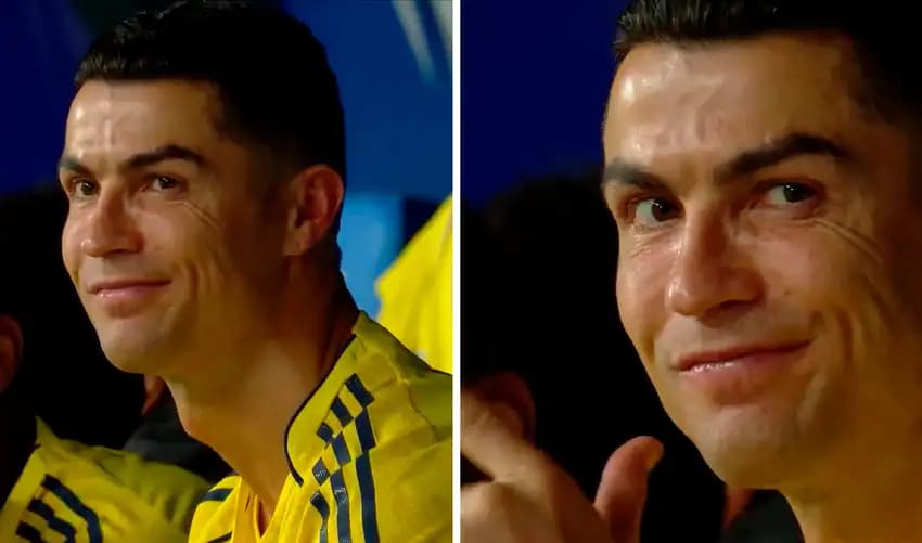 Cristiano Ronaldo hace gesto polémico tras derrota del Al Nassr frente al Al Hilal