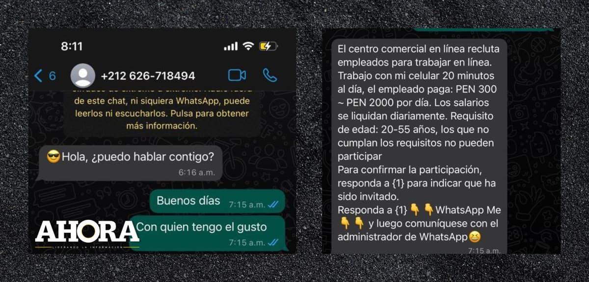 Estafas laborales vía WhatsApp: Cómo los ciberdelincuentes engañan a los peruanos
