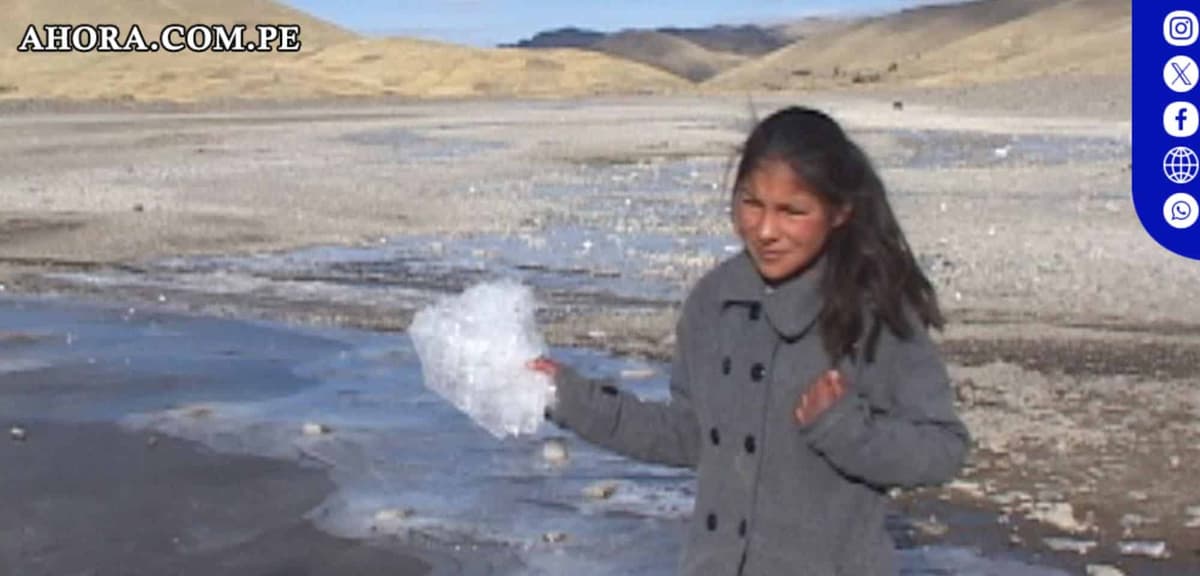 Temperaturas bajo cero se esperan en la sierra centro y sur del país