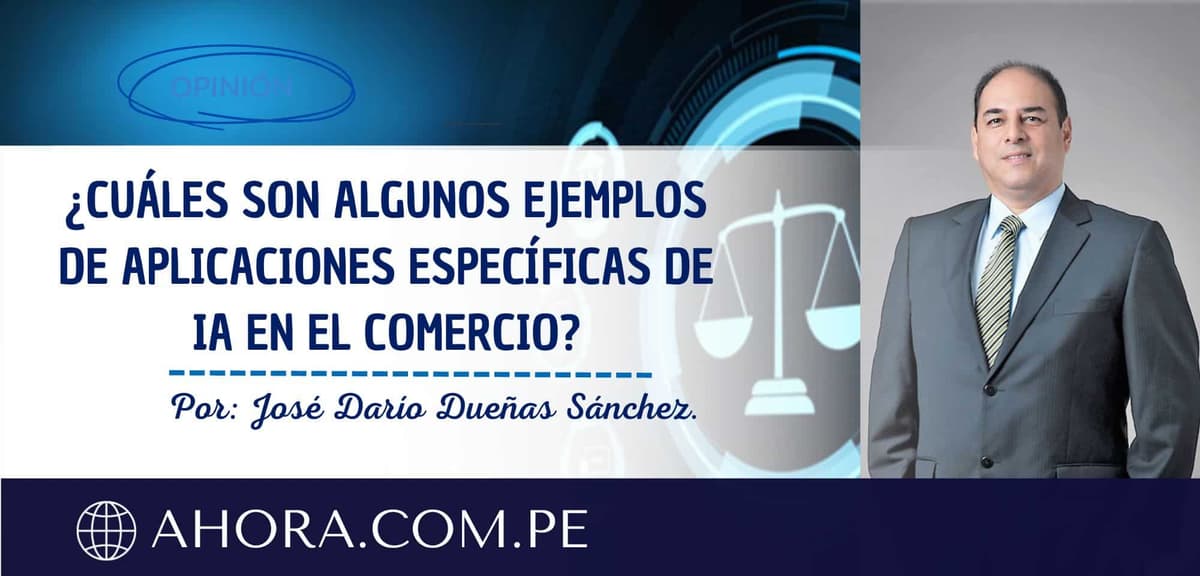 ¿Cuáles son algunos ejemplos de aplicaciones específicas de IA en el comercio?