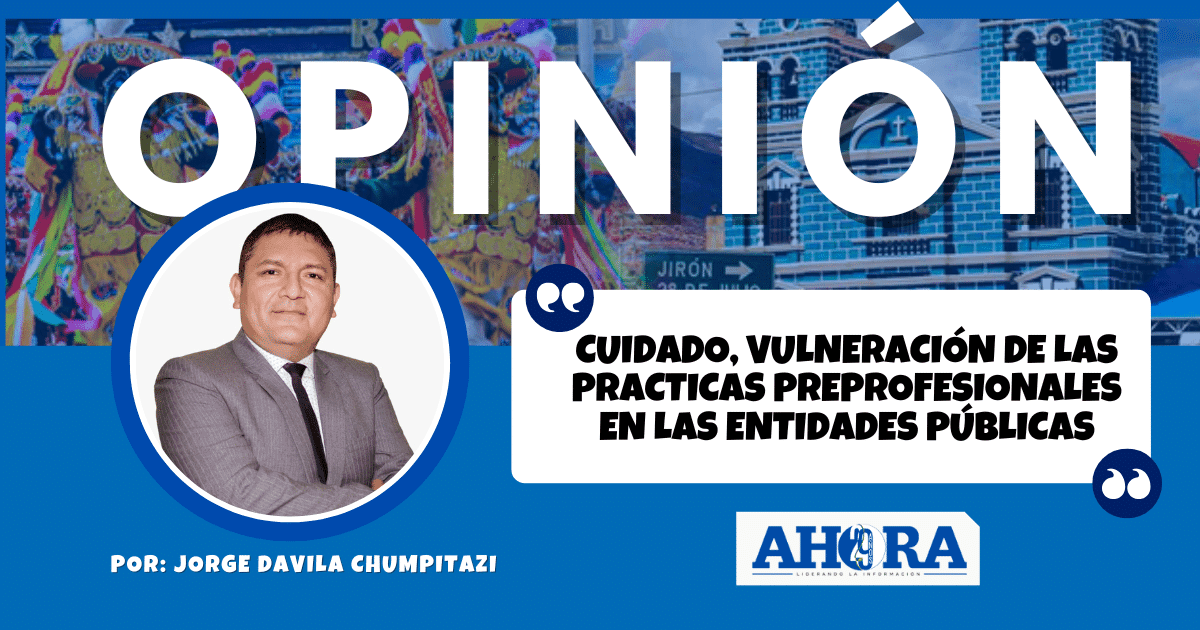 CUIDADO, VULNERACIÓN DE LAS PRACTICAS PREPROFESIONALESEN LAS ENTIDADES PÚBLICAS