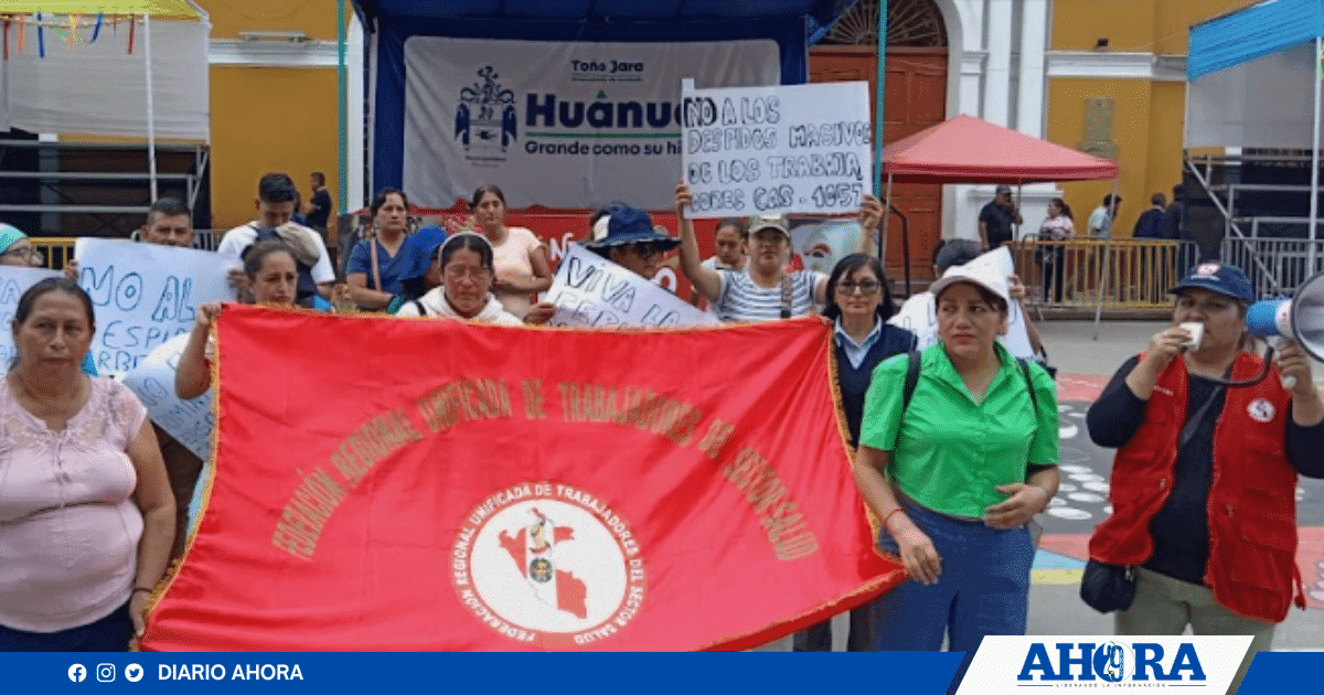 Trabajadores CAS COVID amenazan con paro regional en protesta contra nuevo proyecto laboral 