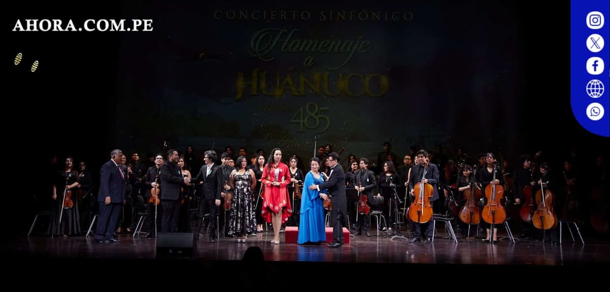 Huánuco celebra 485 años con espectacular concierto sinfónico en Lima