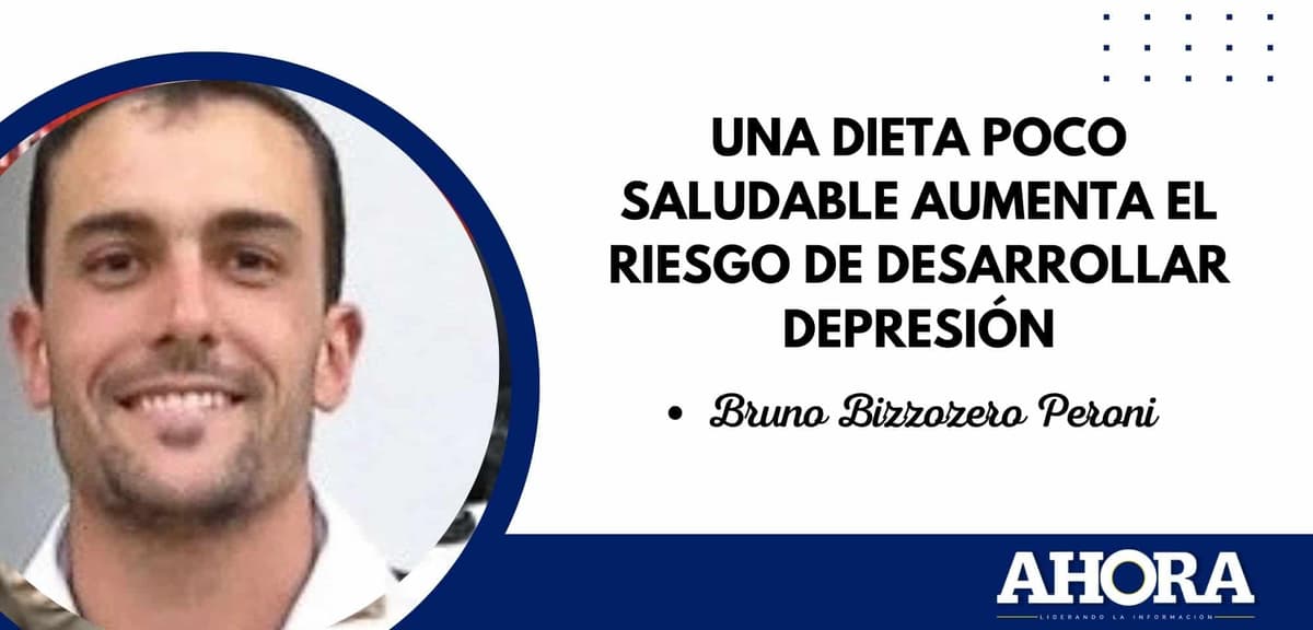 Una dieta poco saludable aumenta el riesgo de desarrollar depresión
