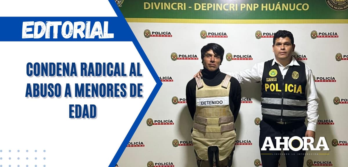 Condena radical al abuso a menores de edad