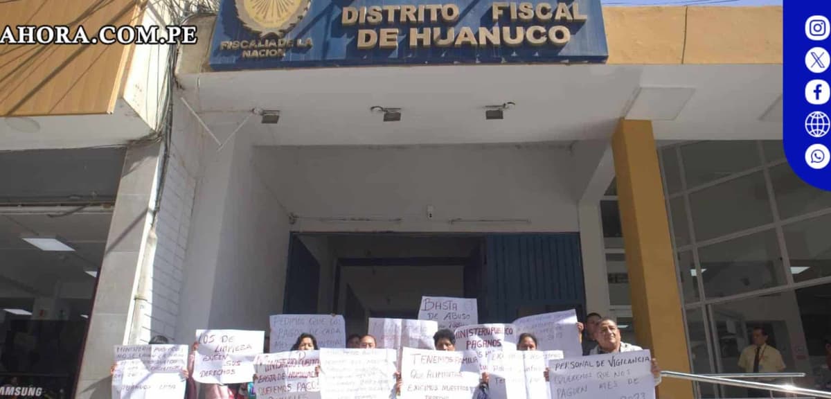 Ministerio Público de Huánuco adeuda salarios a 81 trabajadores
