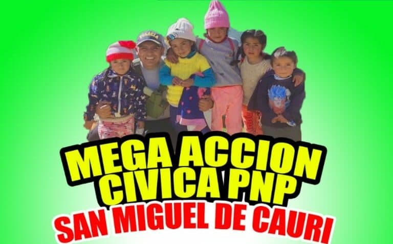 PNP realizará campaña médica y show infantil en Cauri