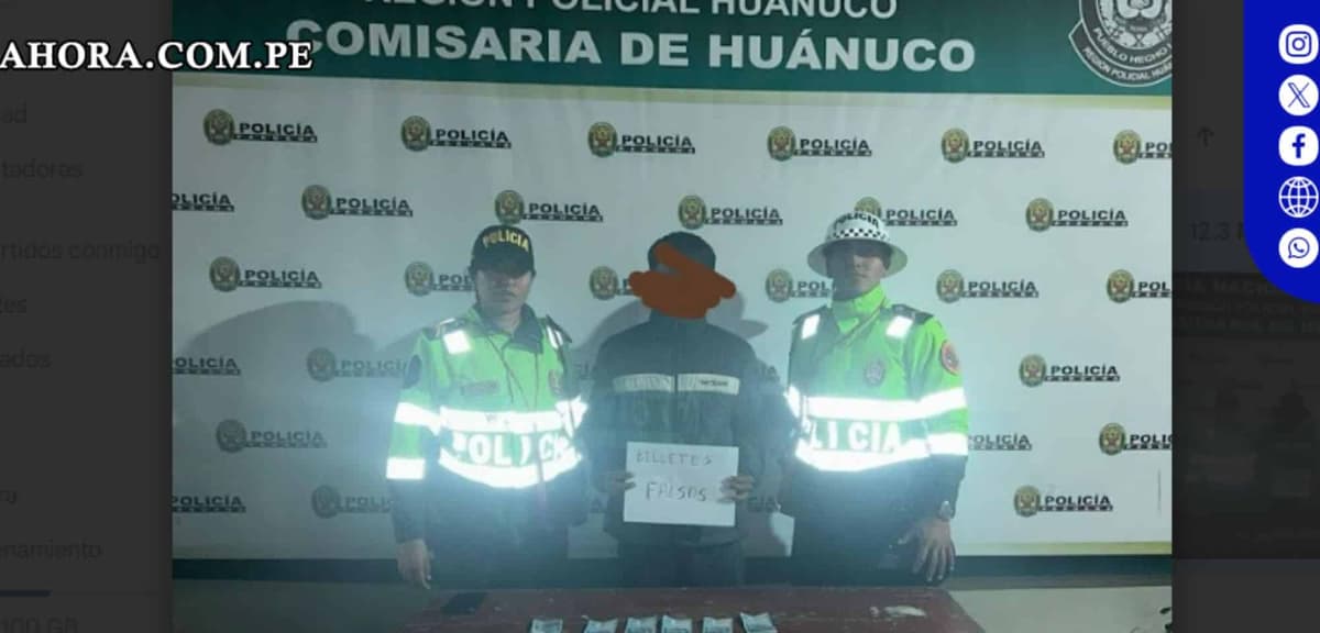 Menor de 15 años detenido por tráfico de moneda falsa: Alerta en el sistema financiero
