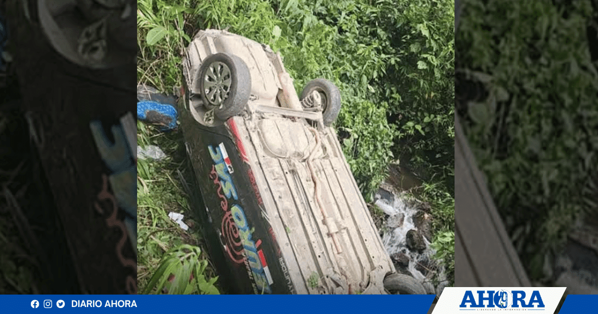 Automóvil se despista en Challana y deja pasajeros con lesiones leves