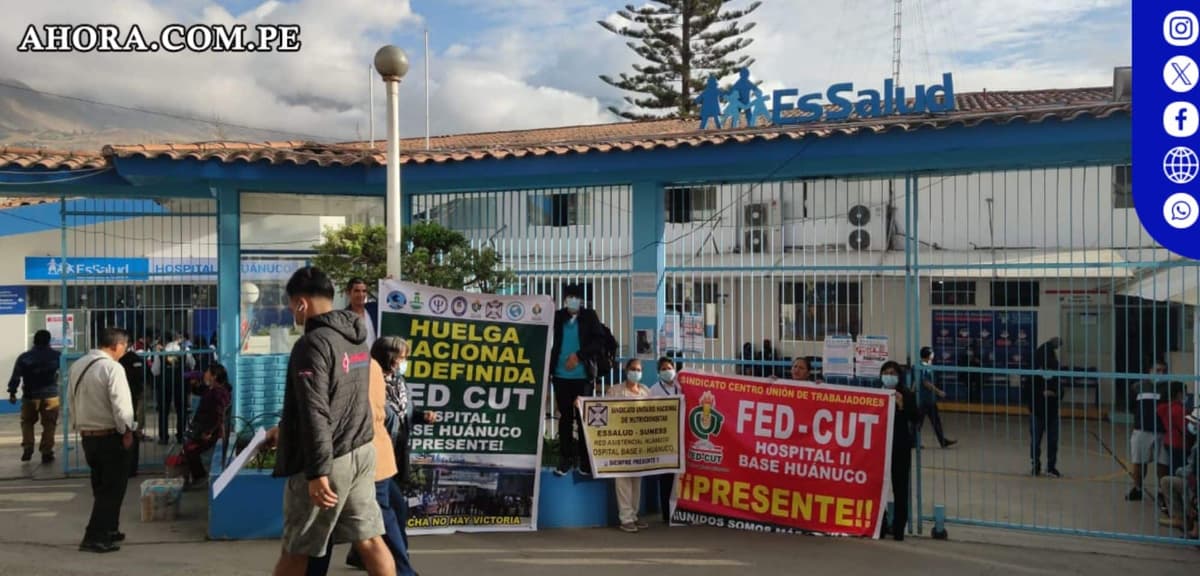 Sindicato del Hospital EsSalud de Huánuco convoca a protesta el 21 de mayo