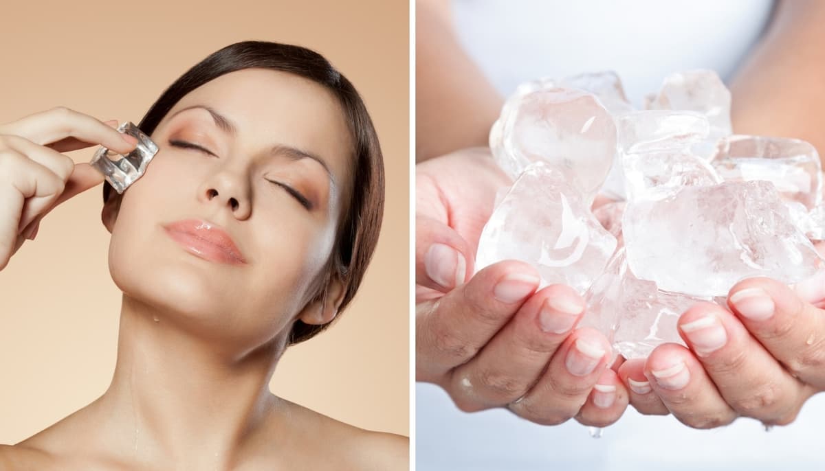 Frotar un cubito de hielo en la cara puede tener resultados fenomenales