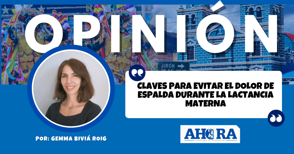 Claves para evitar el dolor de espalda durante la lactancia materna