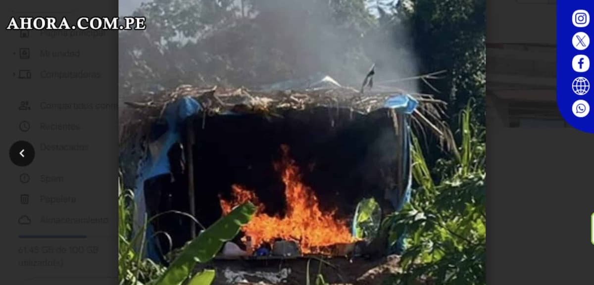 Operativo contra minería ilegal en Puerto Inca: Dragas y equipos destruidos