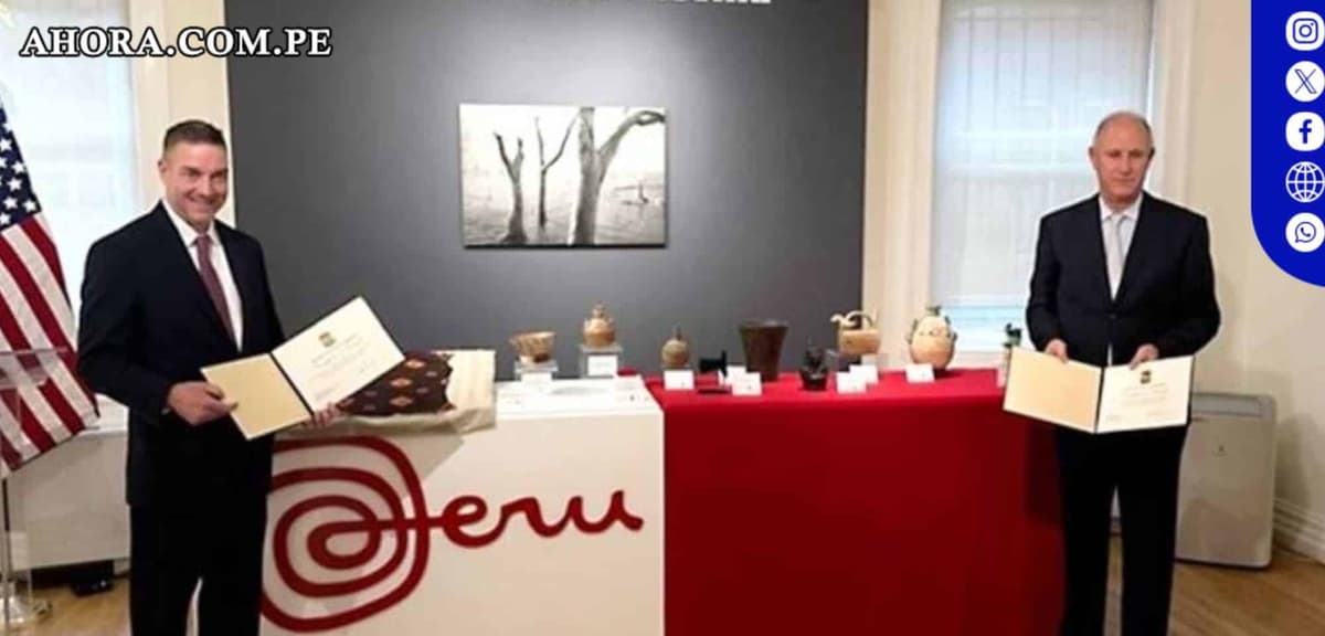 El Perú recibe once bienes culturales prehispánicos recuperados en Estados Unidos