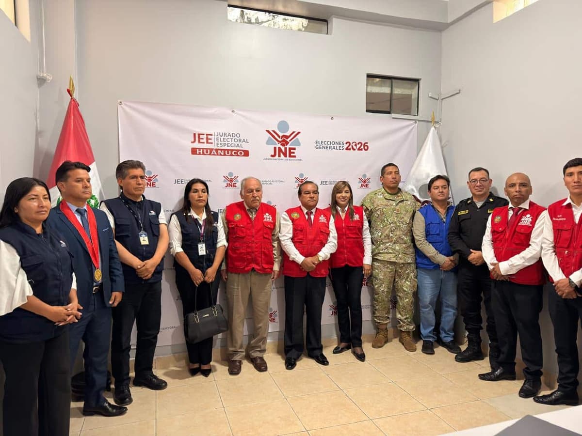 JNE lidera en Huánuco plan para prevenir conflictos electorales rumbo a 2026