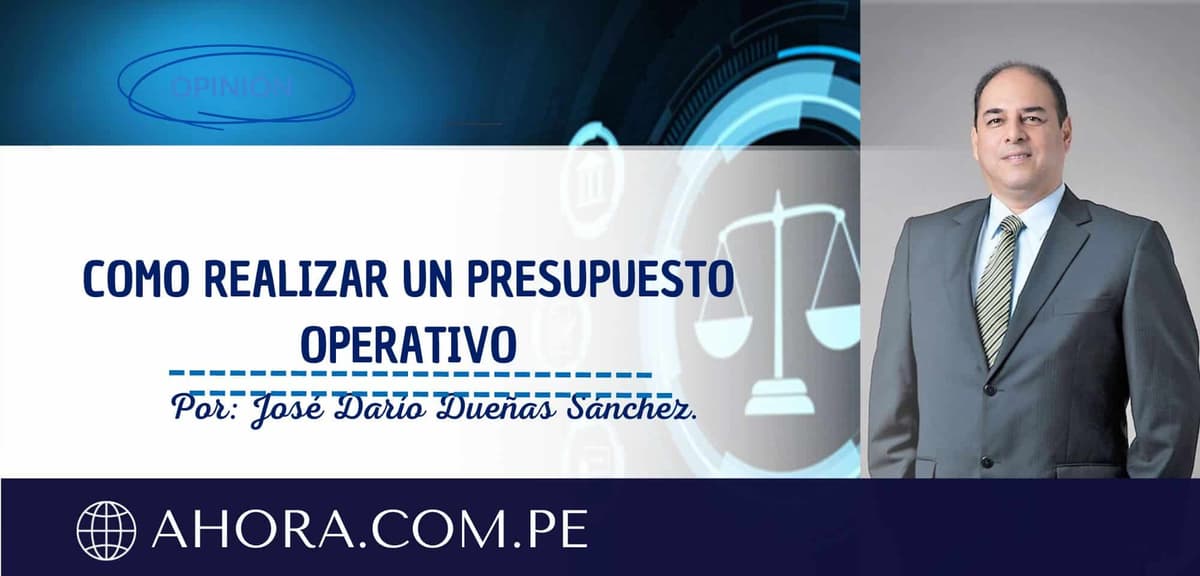 COMO REALIZAR UN PRESUPUESTO OPERATIVO