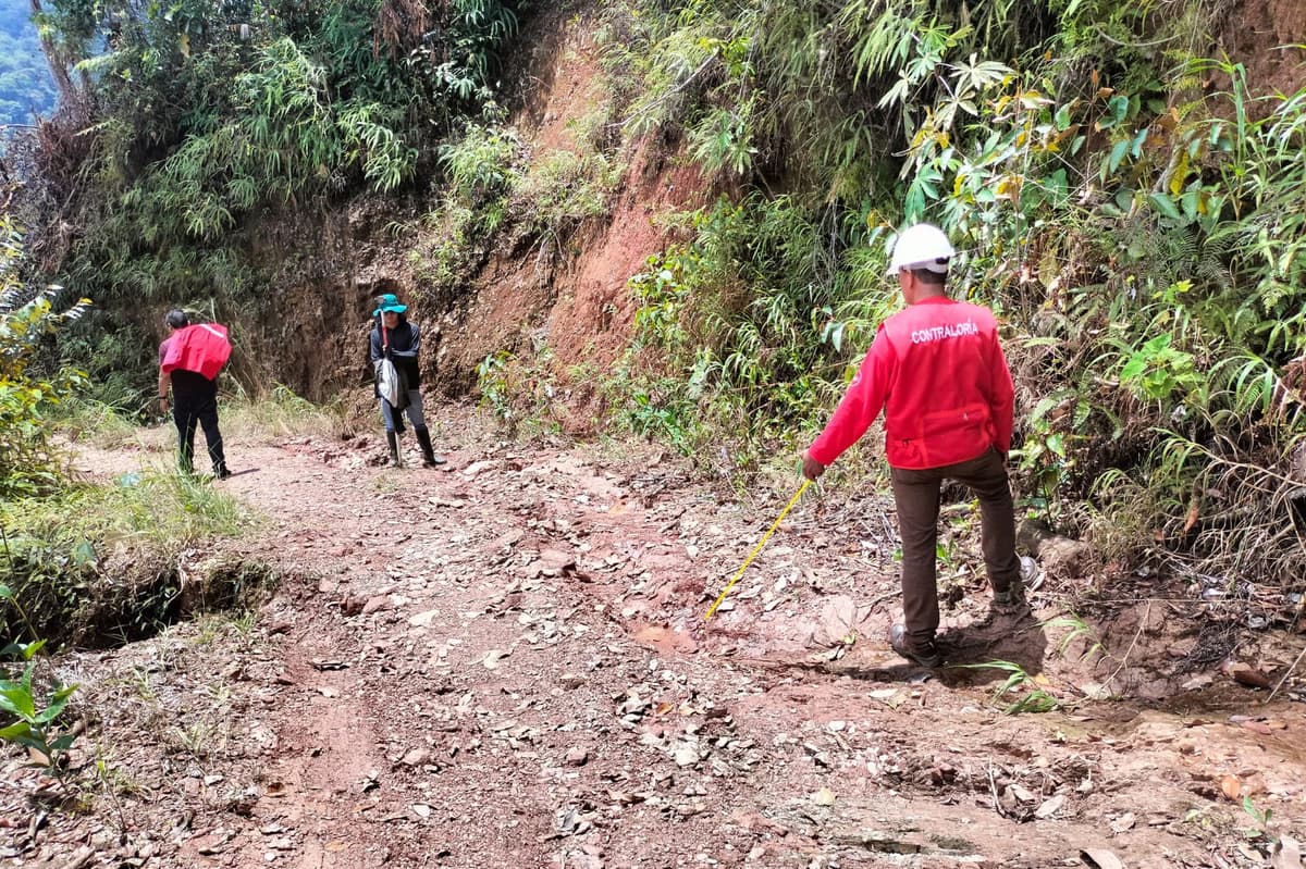 Contraloría detecta perjuicio de S/ 2.3 millones en obra vial ejecutada en Monzón