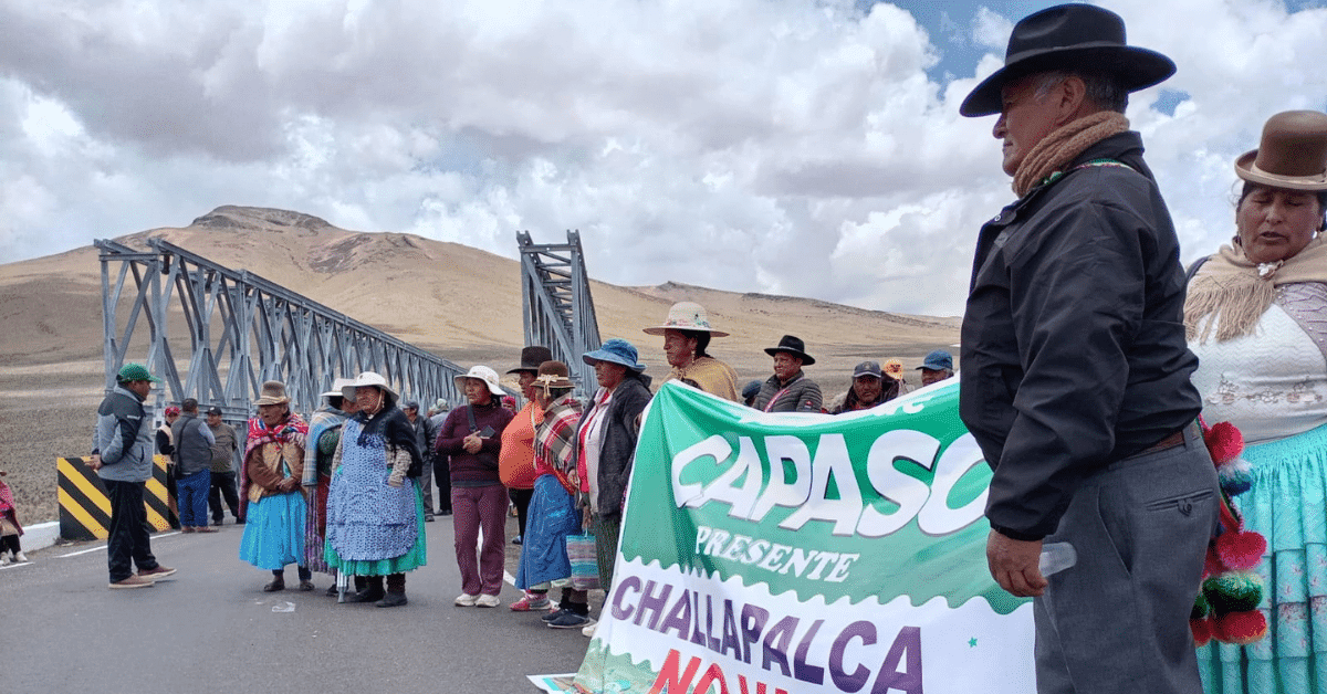 Manifestantes de Tarata bloquean acceso a penal Challapalca