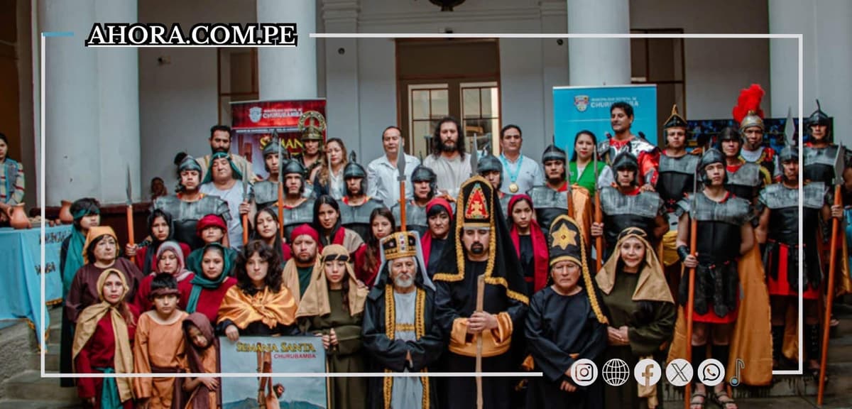 Más de 200 actores se alistan para grandiosa puesta en escena de Semana Santa en Churubamba