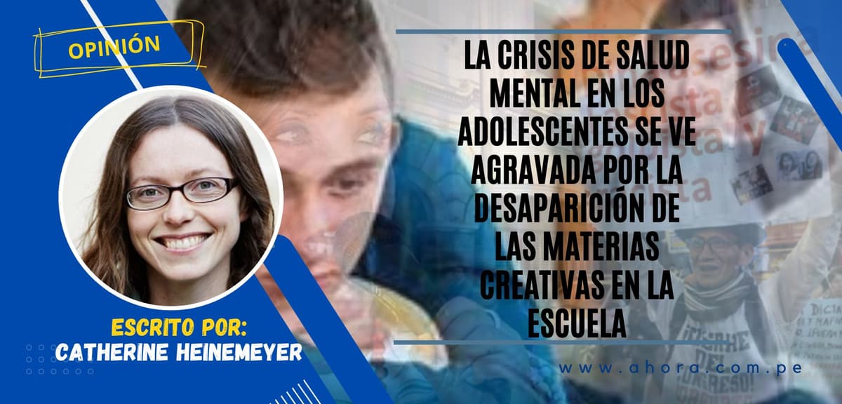 La crisis de salud mental en los adolescentes se ve agravada por la desaparición de las materias creativas en la escuela