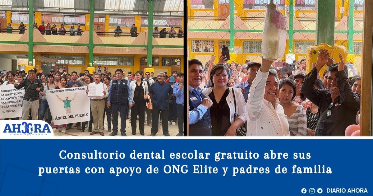 Consultorio dental escolar gratuito abre sus puertas con apoyo de ONG Elite y padres de familia