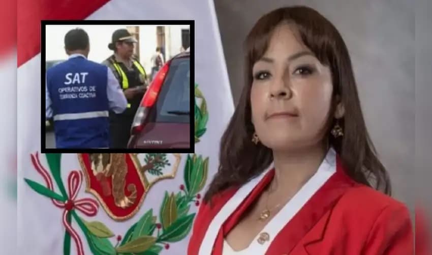 Acusan a congresista Kira Alcarraz por agredir a fiscalizador del SAT en Lima