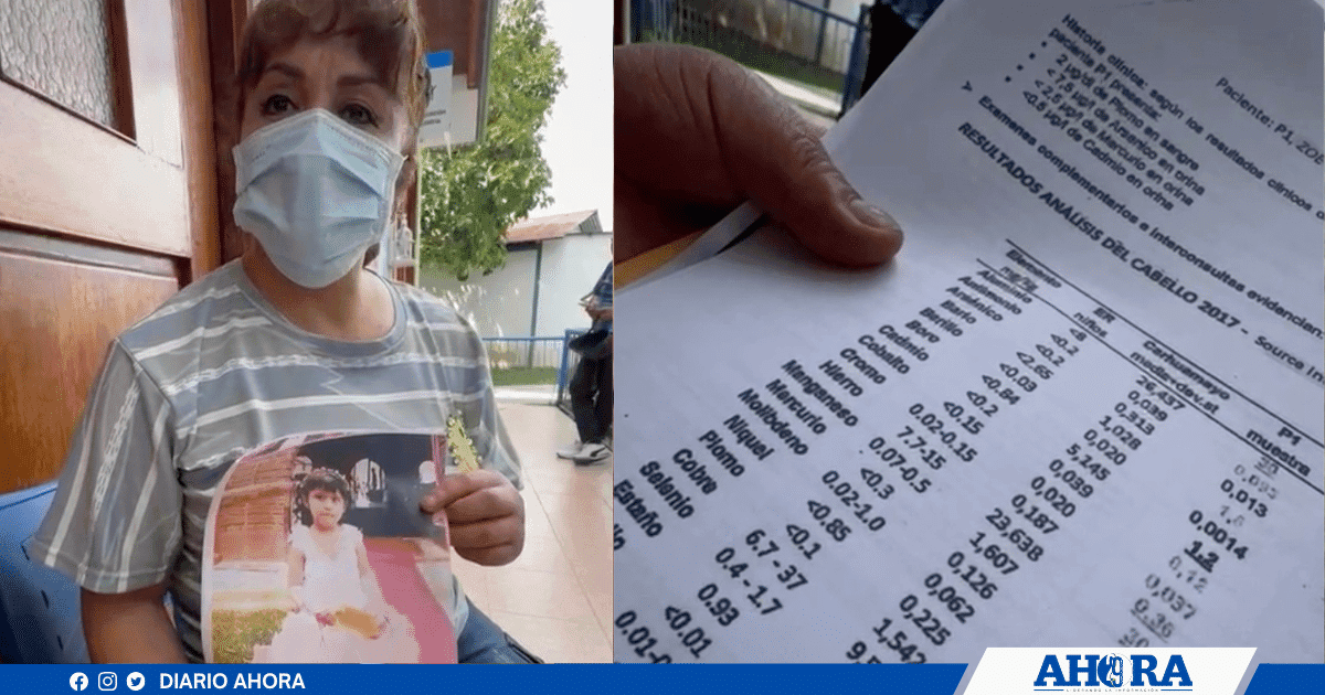 Madre de niña intoxicada denuncia desamparo estatal a familias de Cerro de Pasco