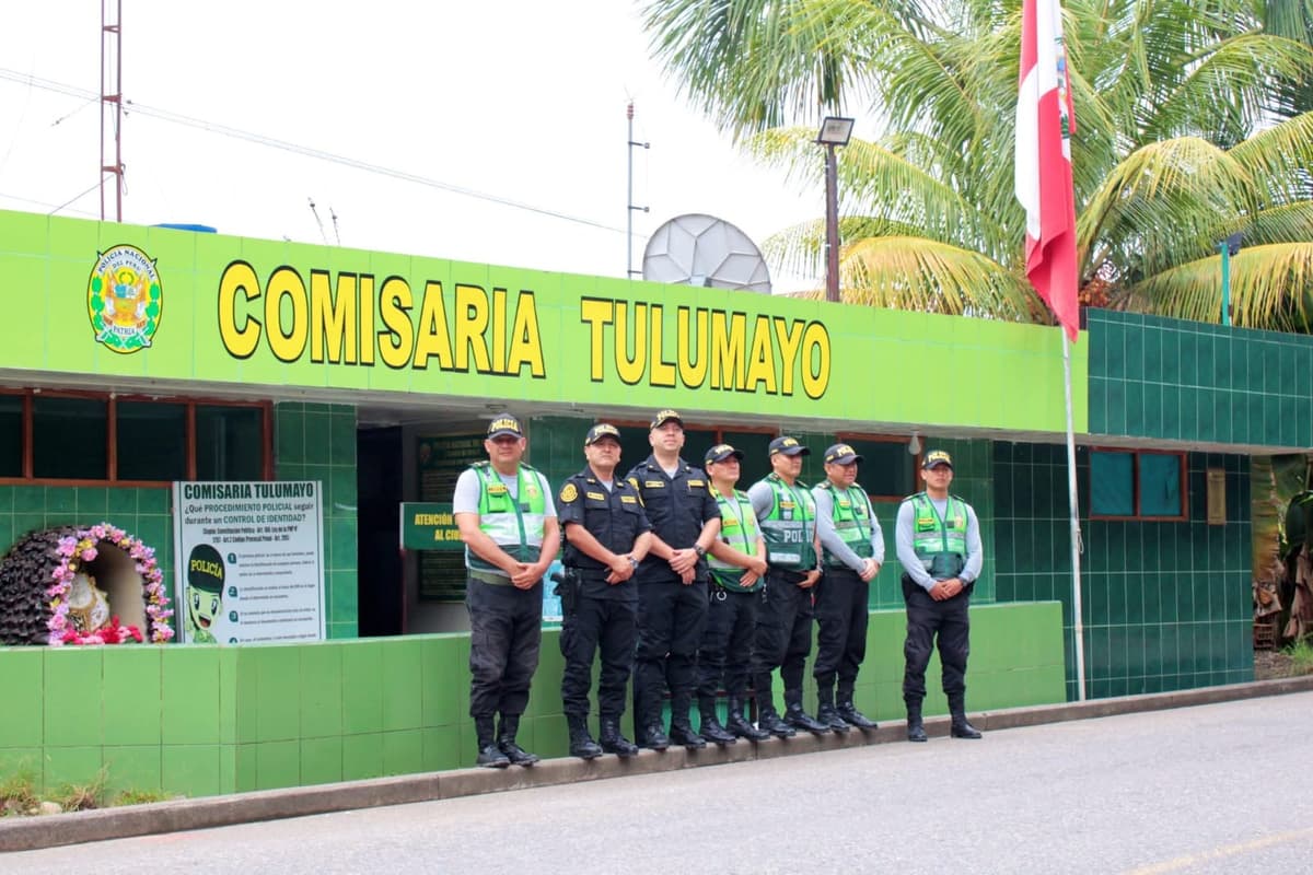 General PNP supervisa labor operativa en la comisaría de Tulumayo
