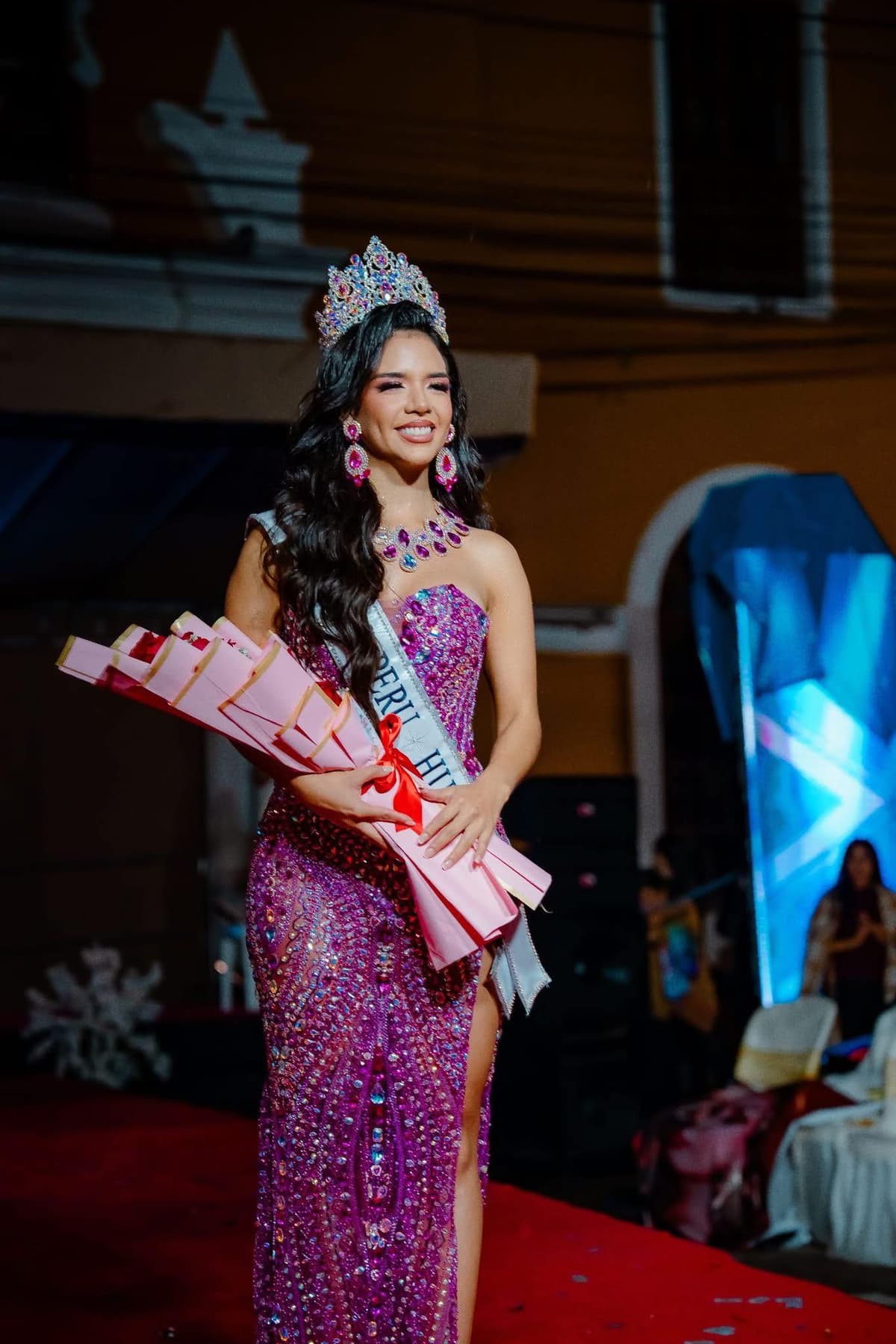 Valeria Trejo es coronada Miss Perú Huánuco 2026 tras certamen realizado en la plaza de Armas