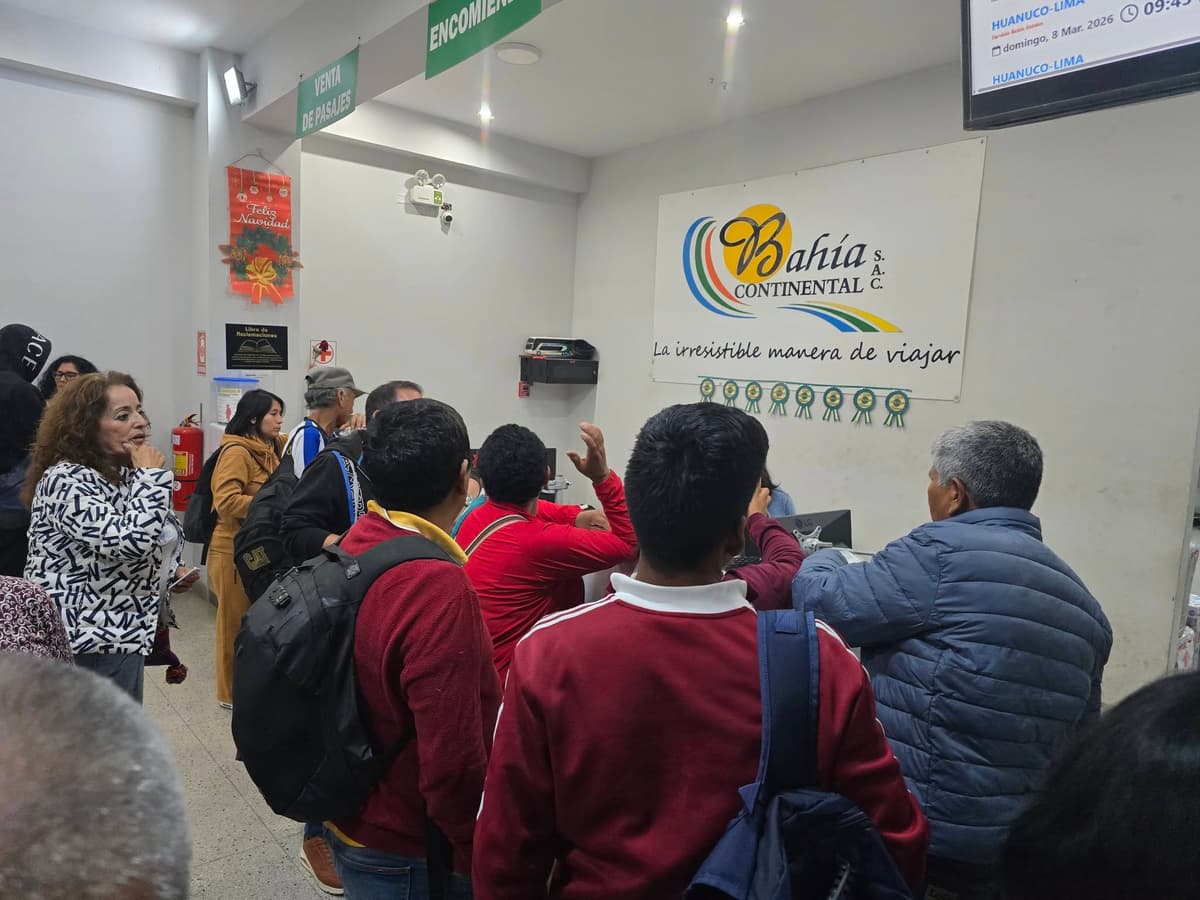 Denuncian presunto intento de engaño de empresa de transporte a minutos de partir a Lima