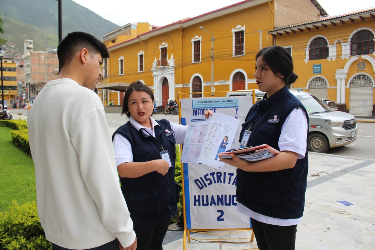 Elecciones 2026: ODPE Huánuco orienta sobre correcto marcado de la cédula de votación