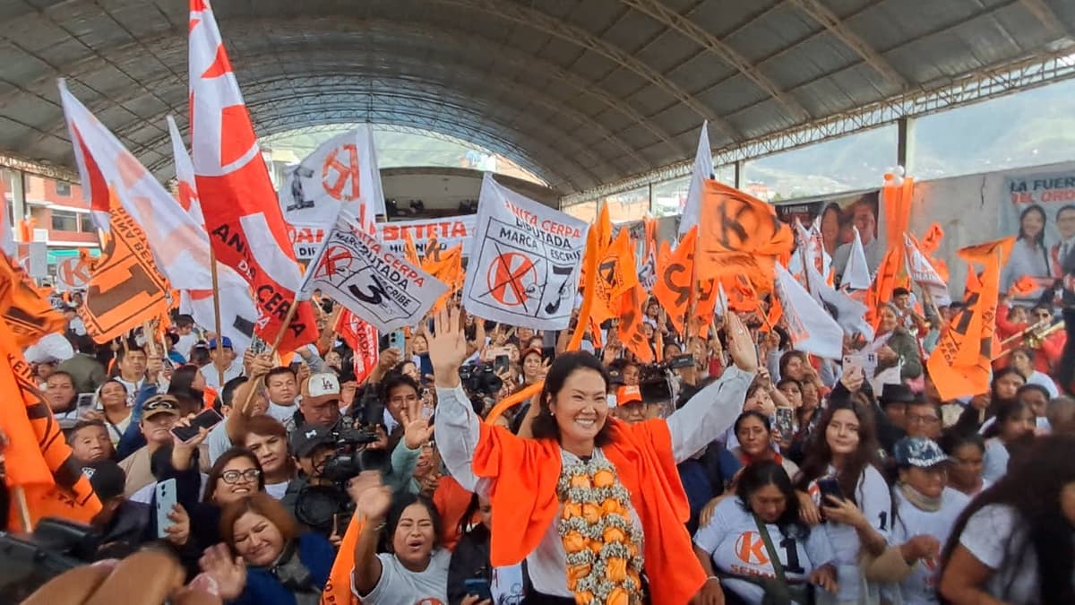 Candidata Keiko Fujimori recorre Huánuco y encabeza mitin junto a postulantes al Congreso 