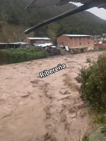 Aumento anormal en río Vizcarra y Orgomayo genera temor de desbordes en provincia Dos de Mayo