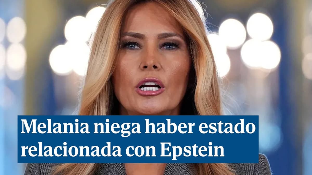 Melania: Epstein nunca me presentó a Trump, ni fui su amiga