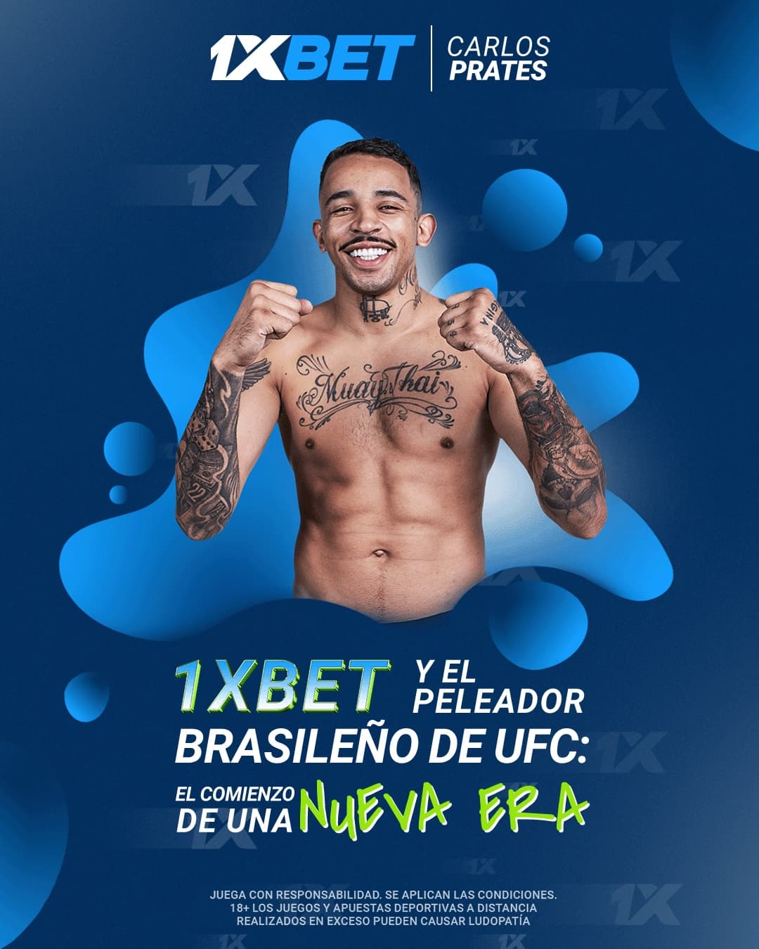 1xBet llega al octágono: la estrella latinoamericana de UFC Carlos Prates es el nuevo embajador de la marca