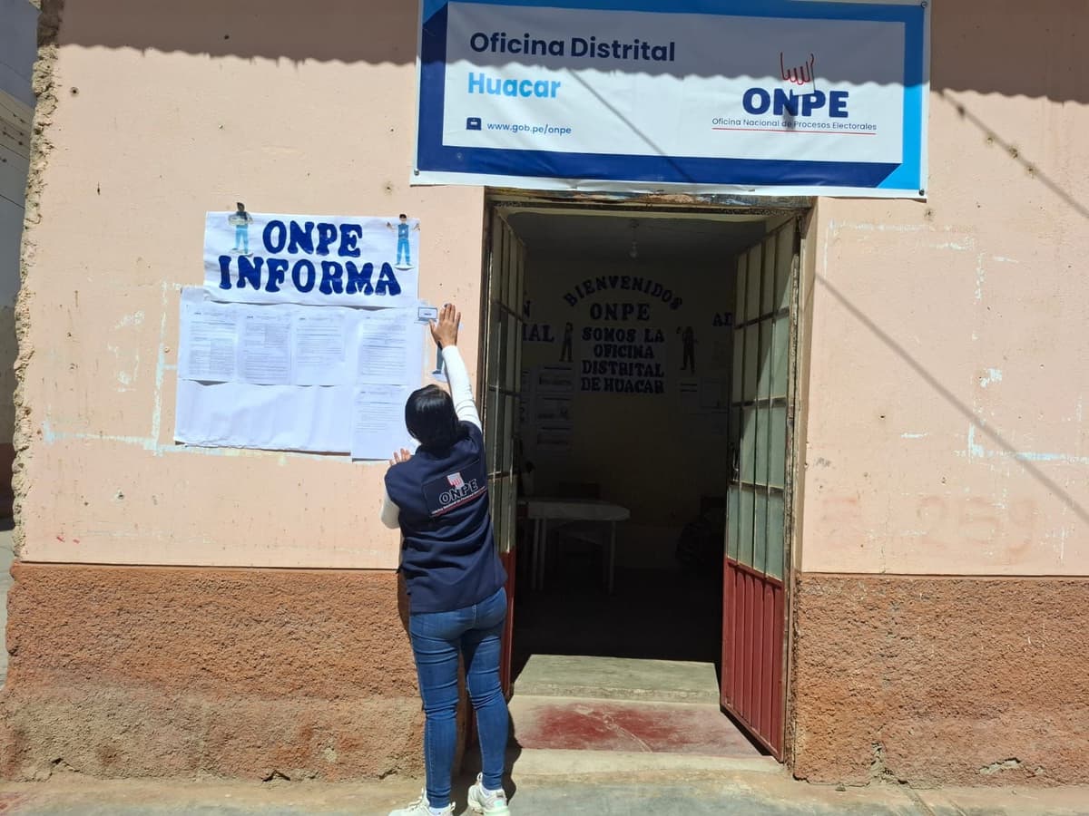 ODPE Huánuco asigna mesas de votación a colegio cercado por obras viales paralizadas