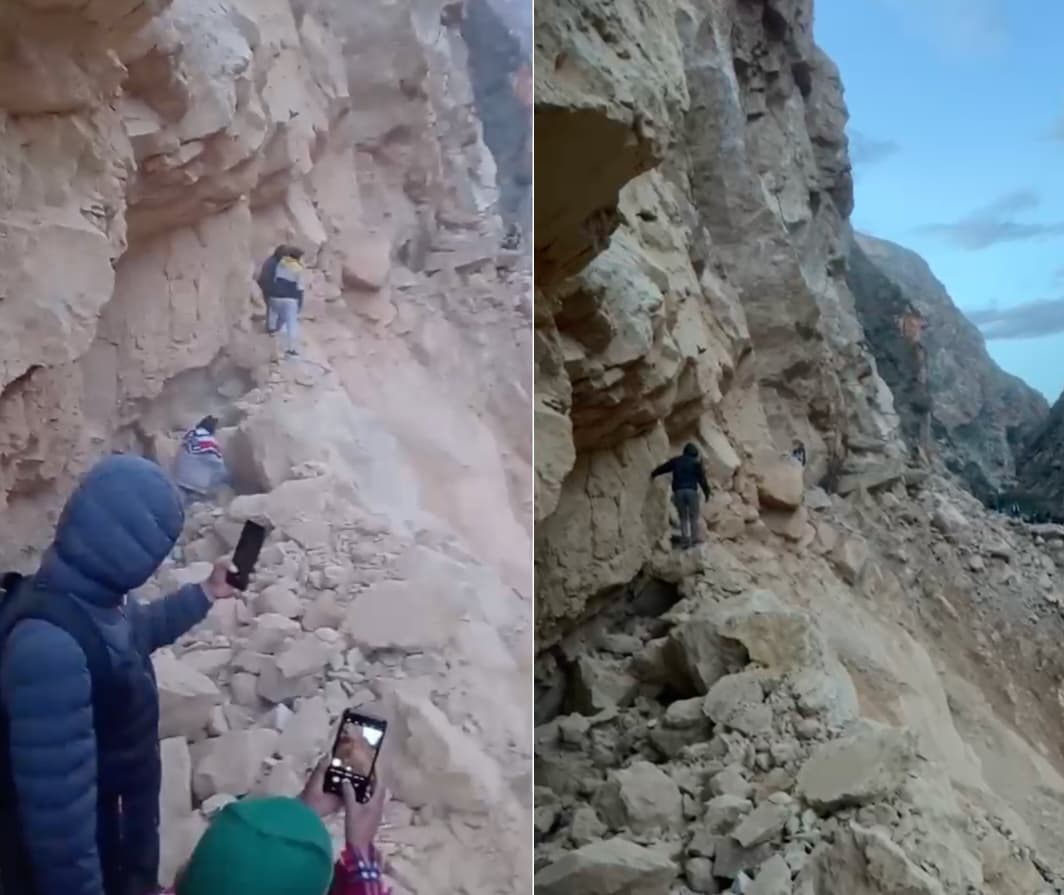 Aislamiento en Huacaybamba: Nuevos desprendimientos de rocas en el sector Copuma ponen en riesgo vida de peatones
