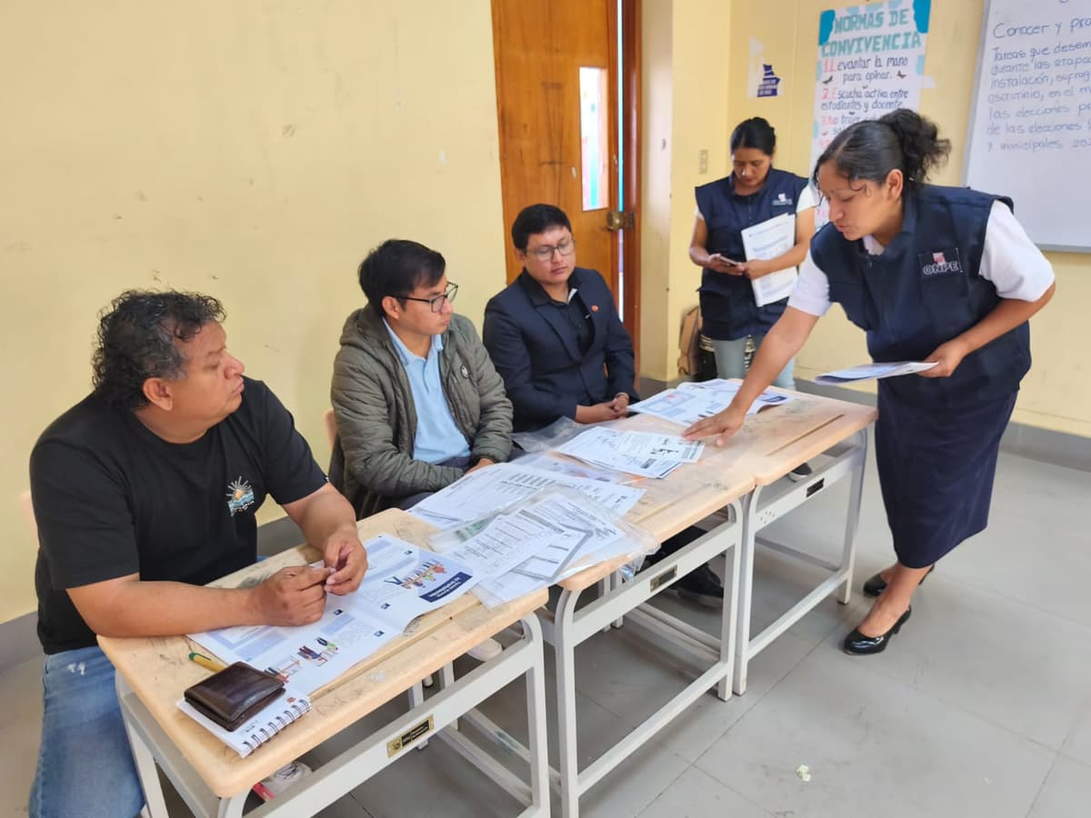 ODPE Huánuco capacitó a miembros de mesa para las primarias 2026