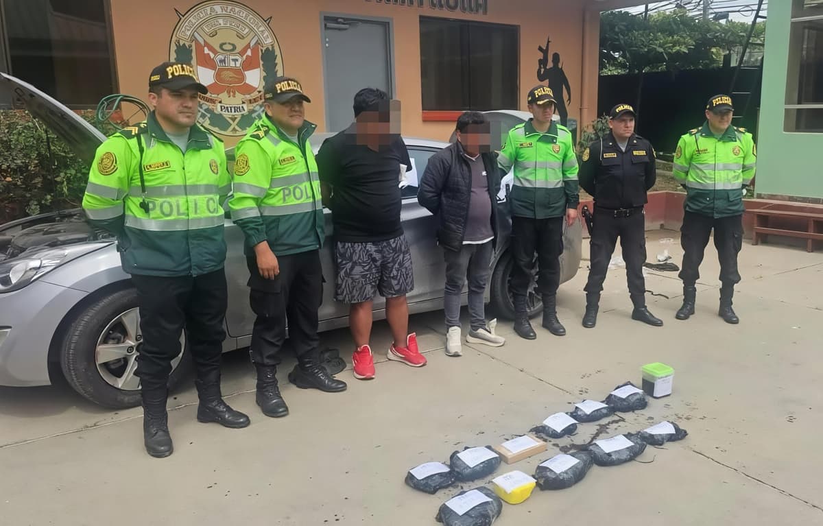 Golpe al narcotráfico en Chusquitambo: dictan prisión contra dos investigados con 11 kilos de cocaína