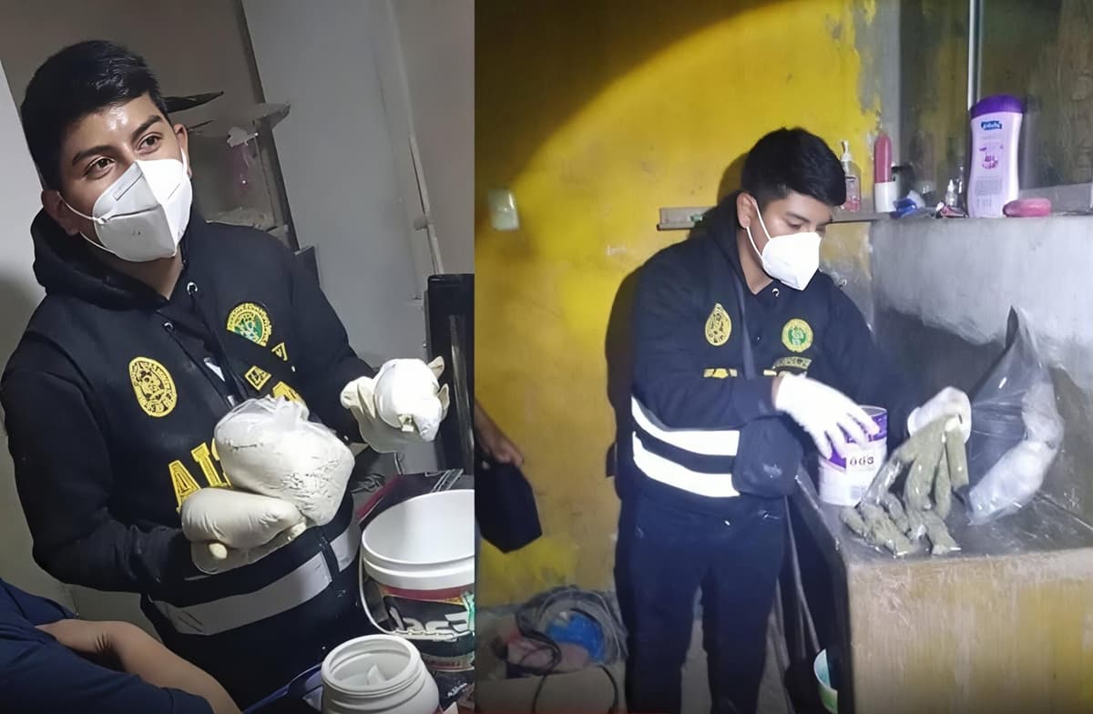 Microcomercialización de droga queda al descubierto tras allanamiento en dos viviendas