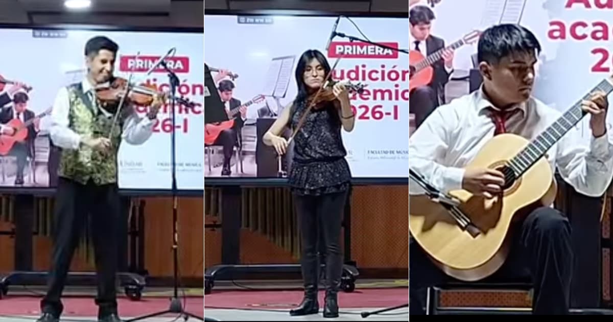 Primera promoción de música de la Alomía Robles rinde su primera prueba en escenario