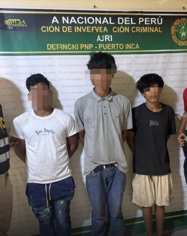 Caen dos jóvenes y retienen a menor por presunto hurto en Puerto Inca