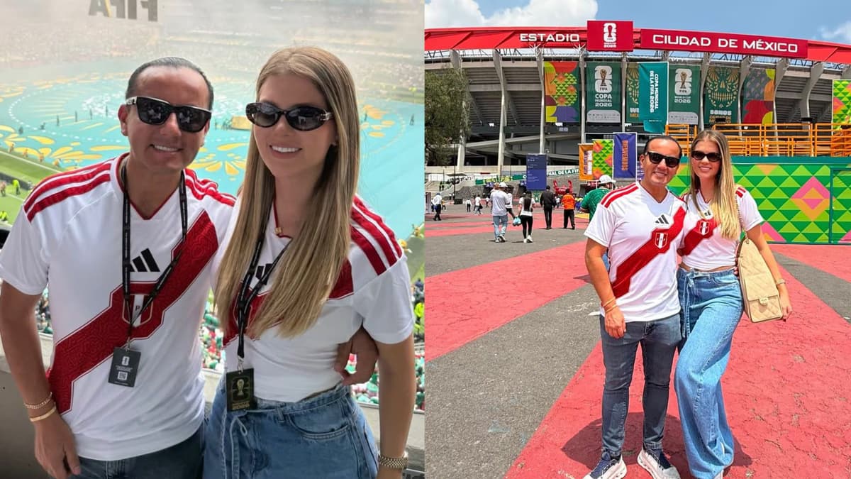 Brunella Horna y Richard Acuña asistieron a la inauguración del Mundial 2026 en México