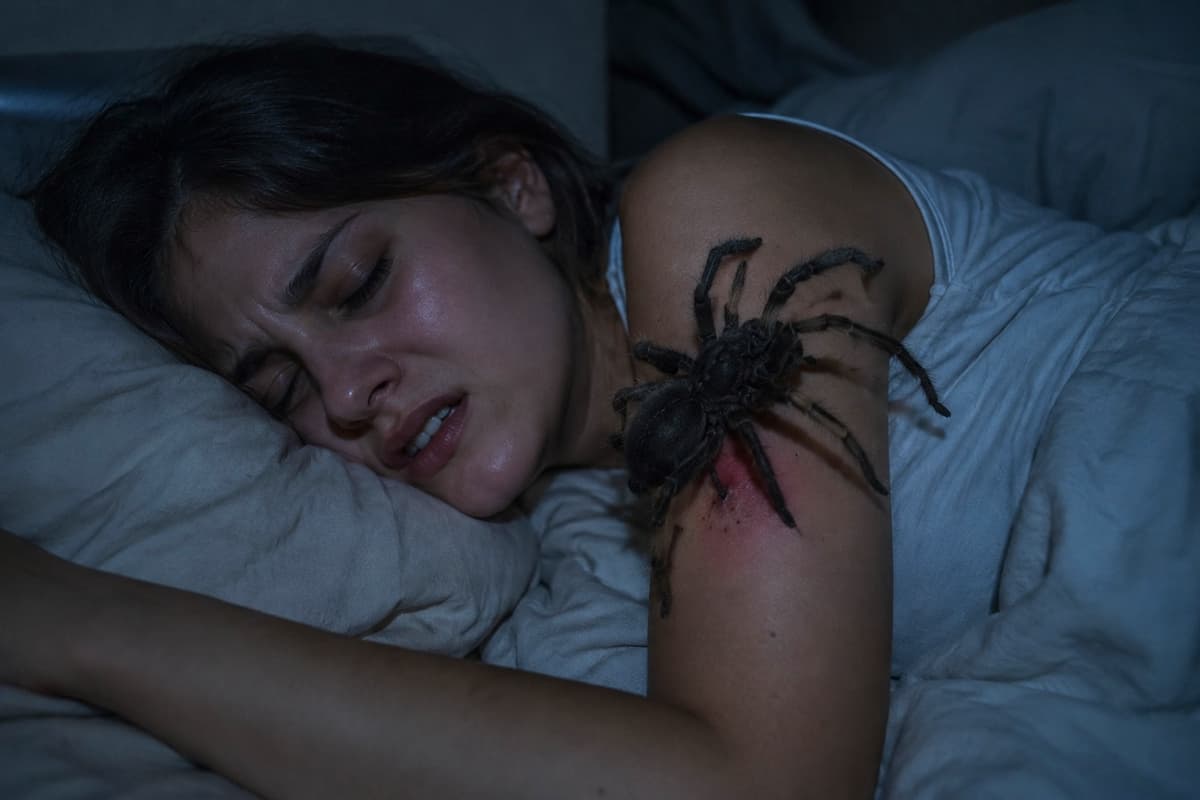 Soñar con picadura de araña: 7 significados reales y qué dice la ciencia