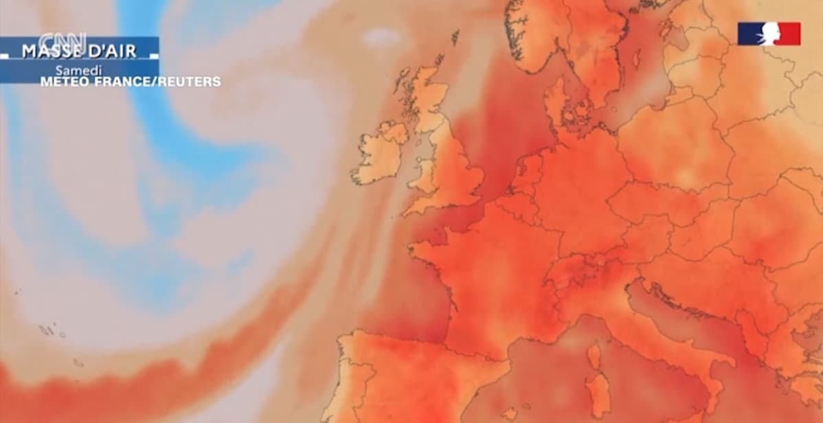 Ola de calor extremo golpea a España, Francia y el Reino Unido