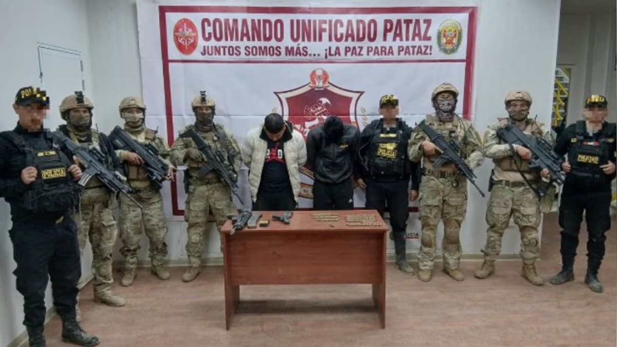 Capturan a dos presuntos miembros de organización criminal en Pataz, La Libertad